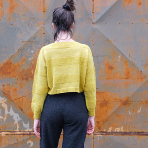 Moss Crop Jumper - Alpaca/Merino Tweed - Oxalis