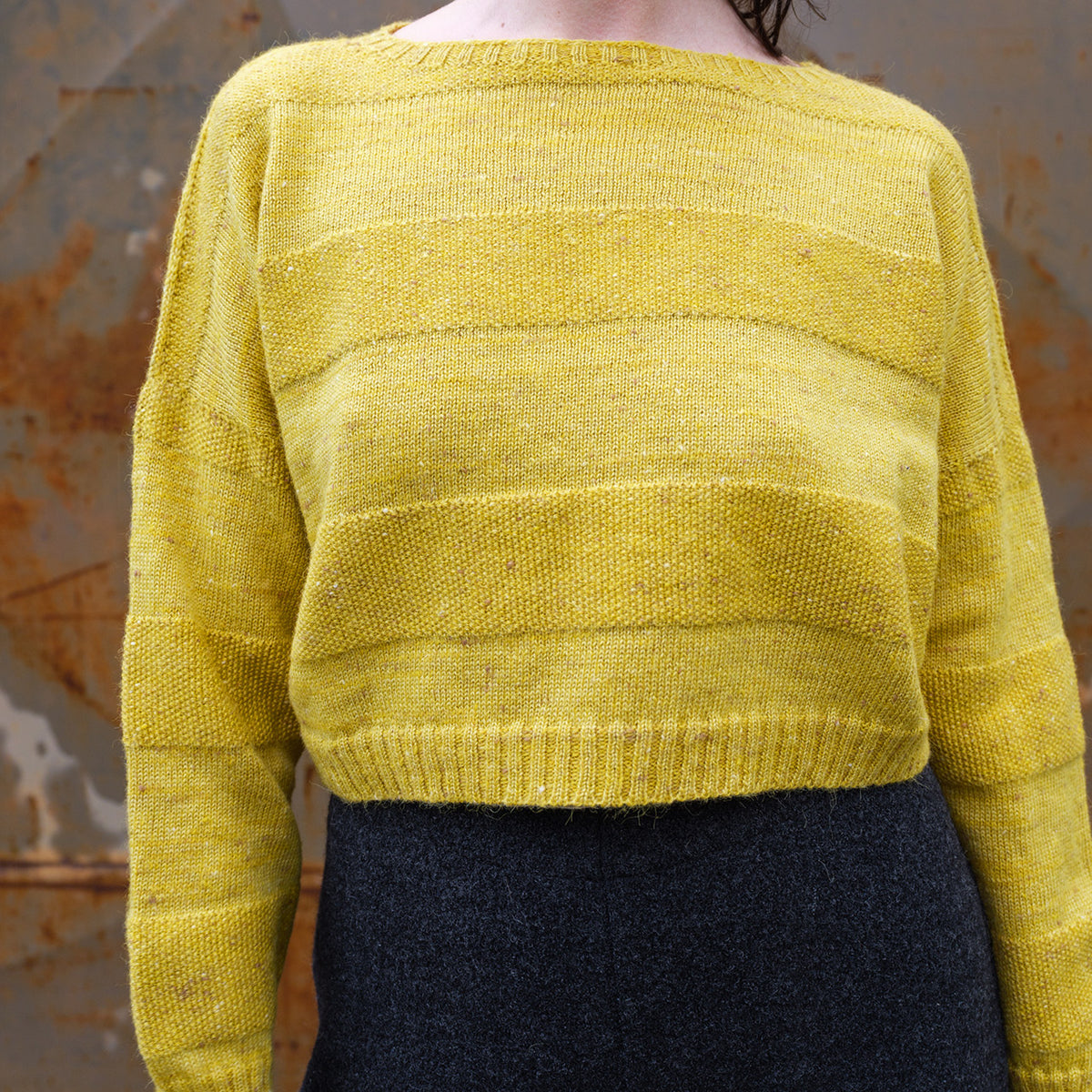 Moss Crop Jumper - Alpaca/Merino Tweed - Oxalis