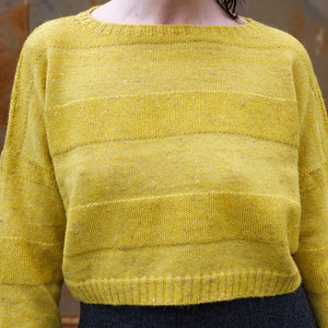 Moss Crop Jumper - Alpaca/Merino Tweed - Oxalis
