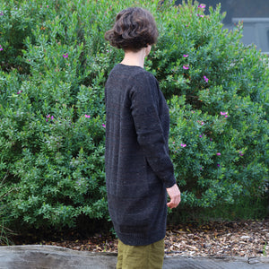 Moss Dress - Alpaca/Merino - Basalt Tweed
