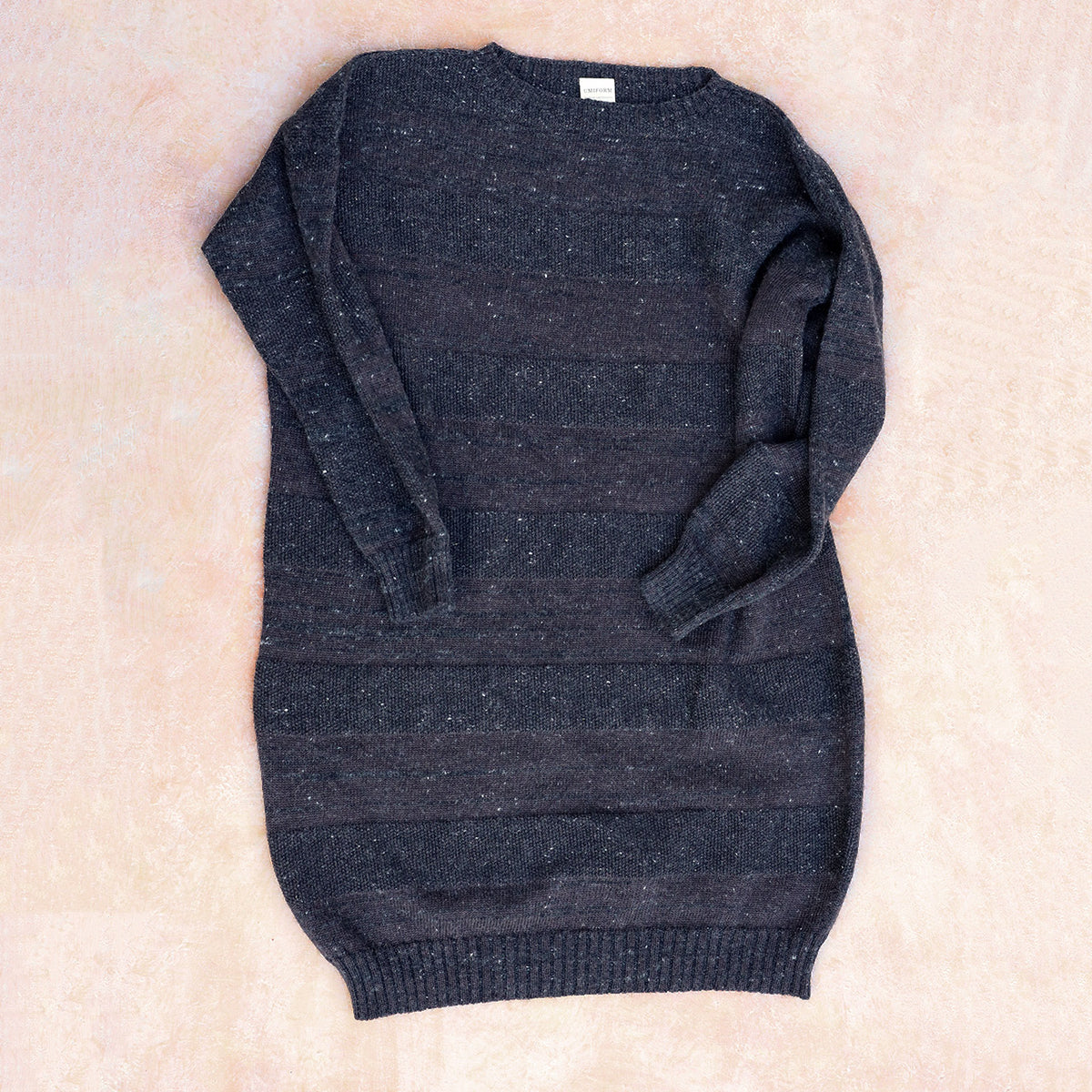 Moss Dress - Alpaca/Merino - Basalt Tweed