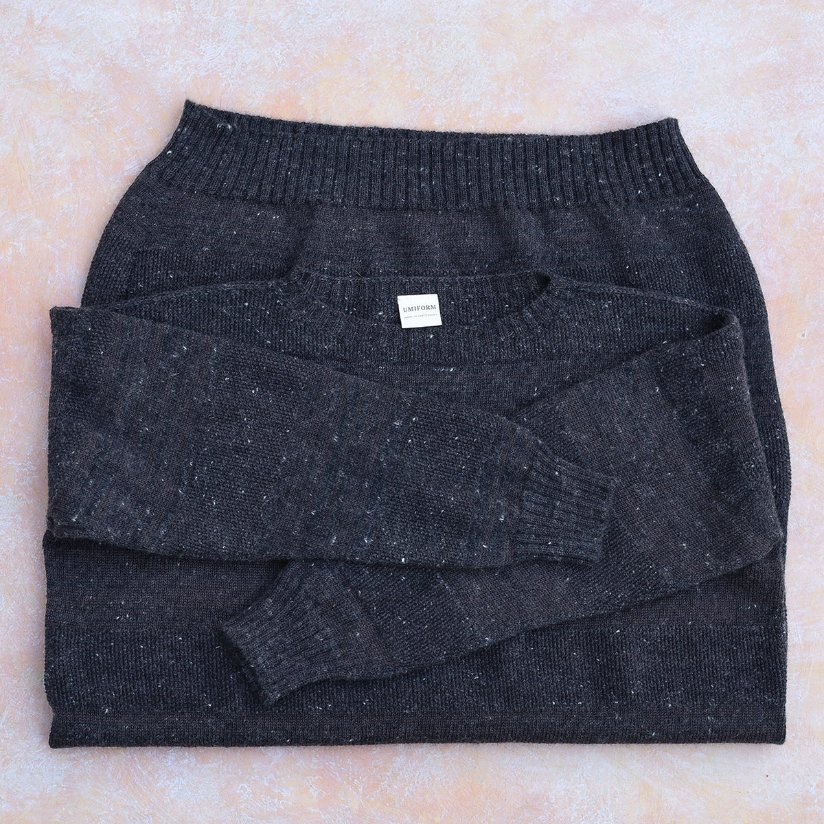 Moss Dress - Alpaca/Merino - Basalt Tweed