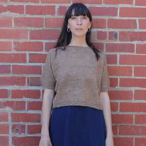 Moss Short Sleeved Knit - Hemp/Wool Marl