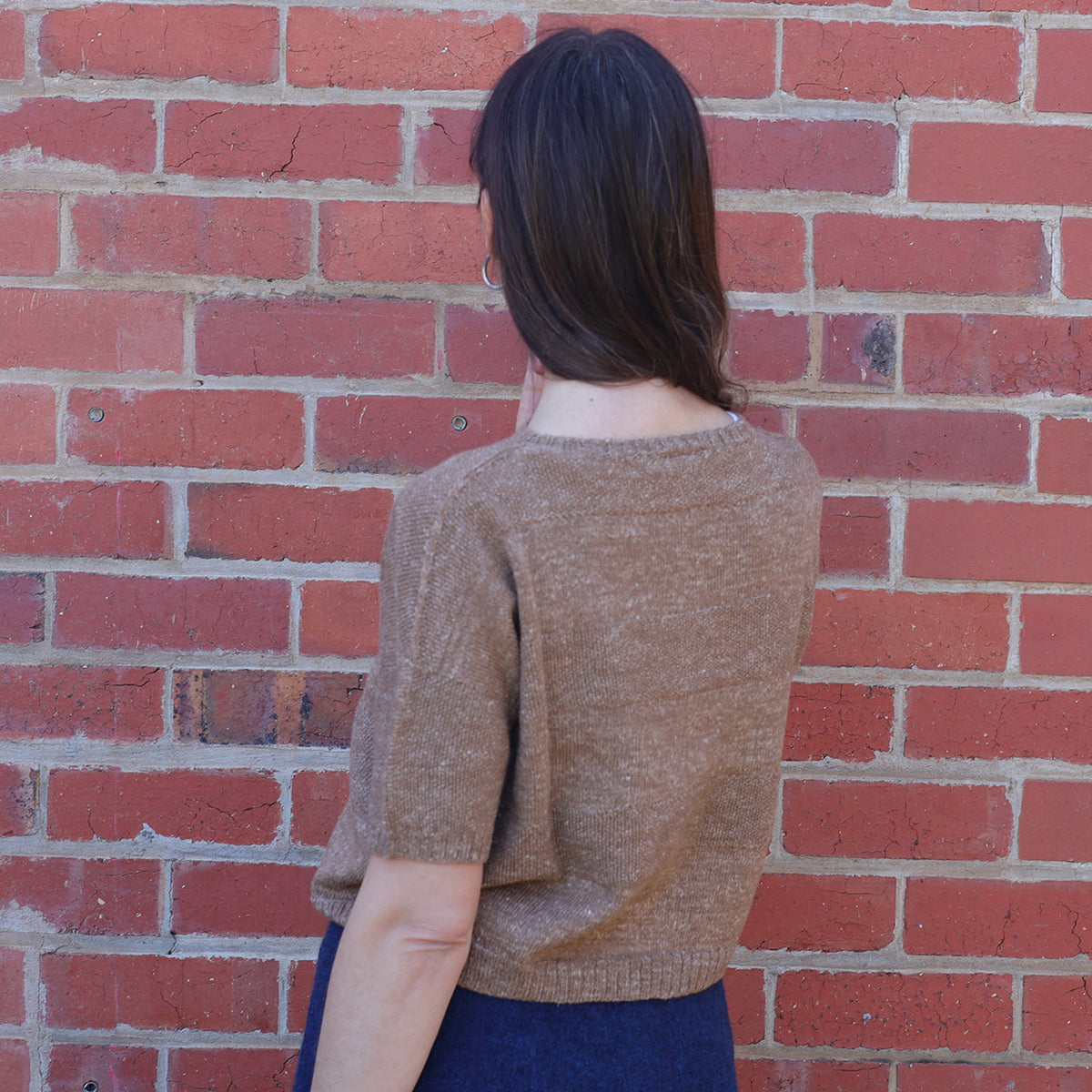 Moss Short Sleeved Knit - Hemp/Wool Marl