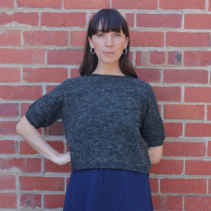 Moss Short Sleeved Knit - Hemp/Wool Marl