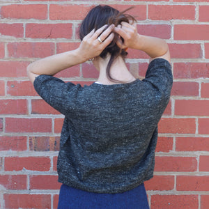 Moss Short Sleeved Knit - Hemp/Wool Marl