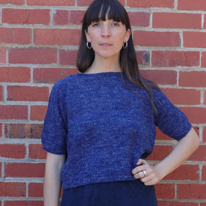 Moss Short Sleeved Knit - Hemp/Wool Marl
