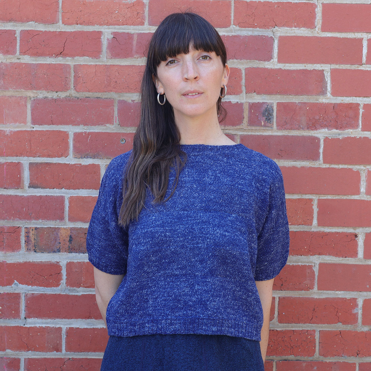 Moss Short Sleeved Knit - Hemp/Wool Marl