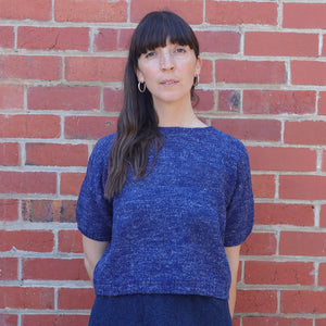 Moss Short Sleeved Knit - Hemp/Wool Marl