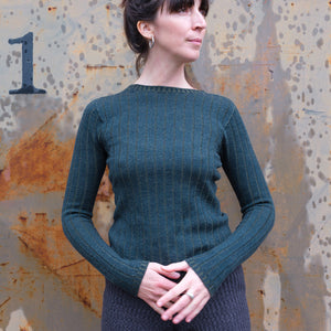 Nico Pullover - 100% Extra Fine Merino - Dark Forest