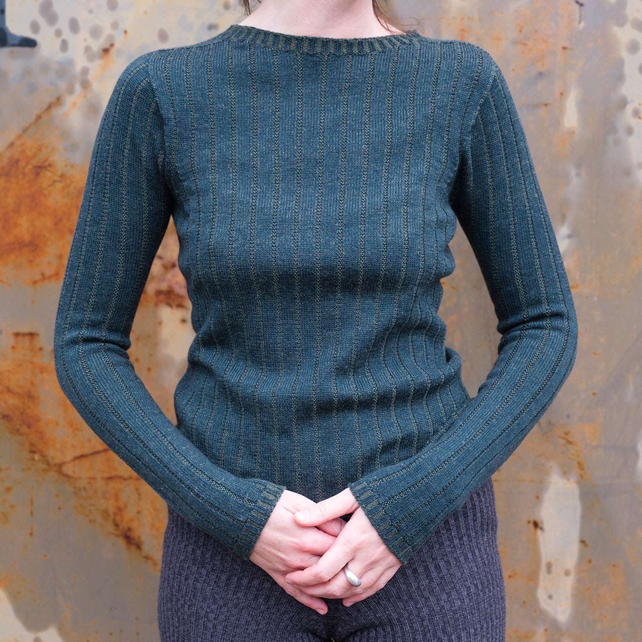 Nico Pullover - 100% Extra Fine Merino - Dark Forest