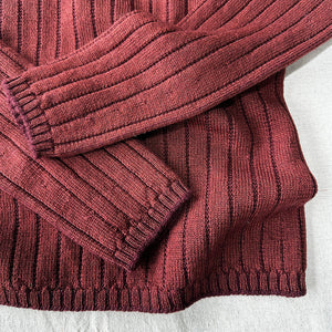 Nico Pullover - 100% Extra Fine Merino - Marsala