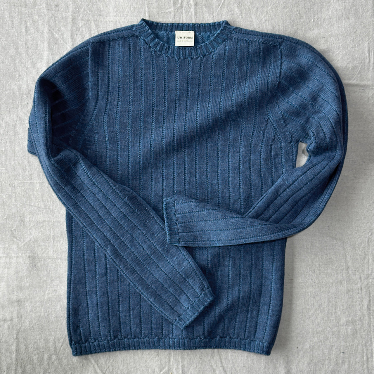 Nico Pullover - 100% Extra Fine Merino - Aqua Melange