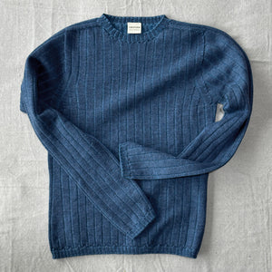 Nico Pullover - 100% Extra Fine Merino - Aqua Melange