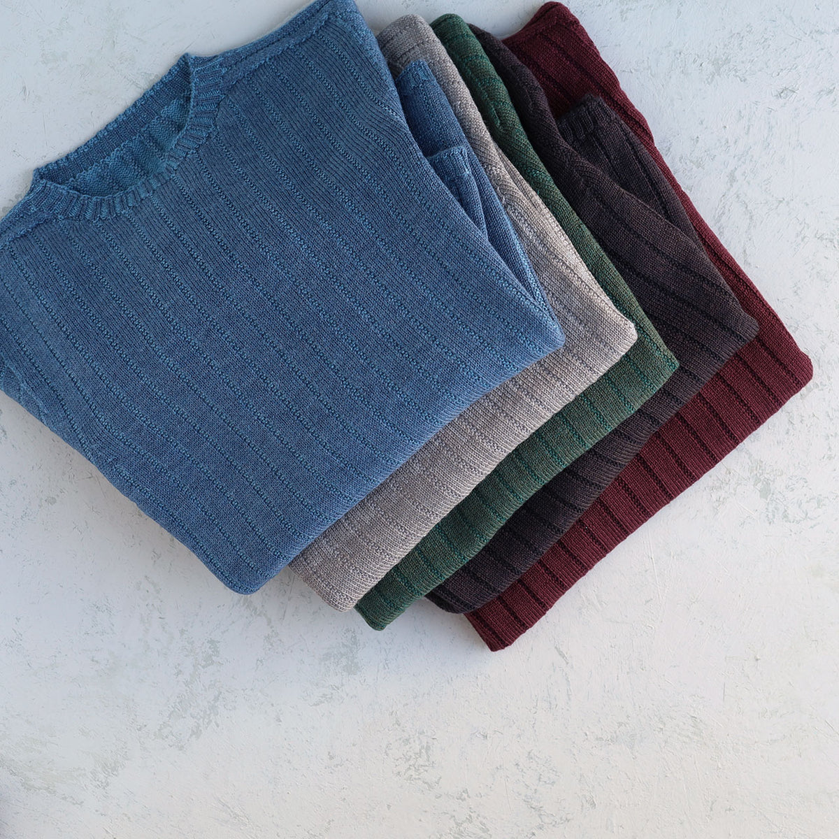 Nico Pullover - 100% Extra Fine Merino - Aqua Melange