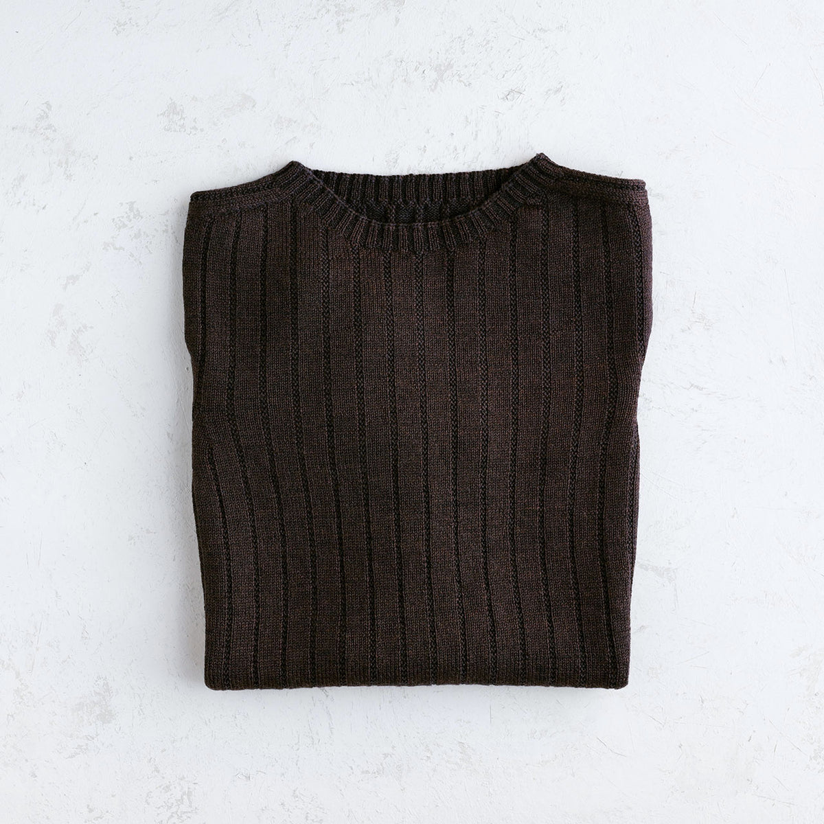 Nico Pullover - 100% Extra Fine Merino - Dark Chocolate