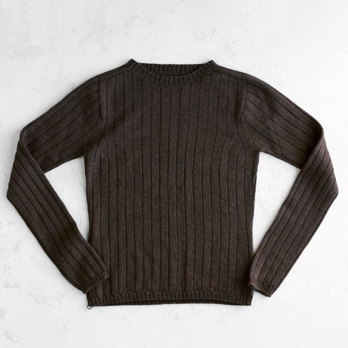 Nico Pullover - 100% Extra Fine Merino - Dark Chocolate