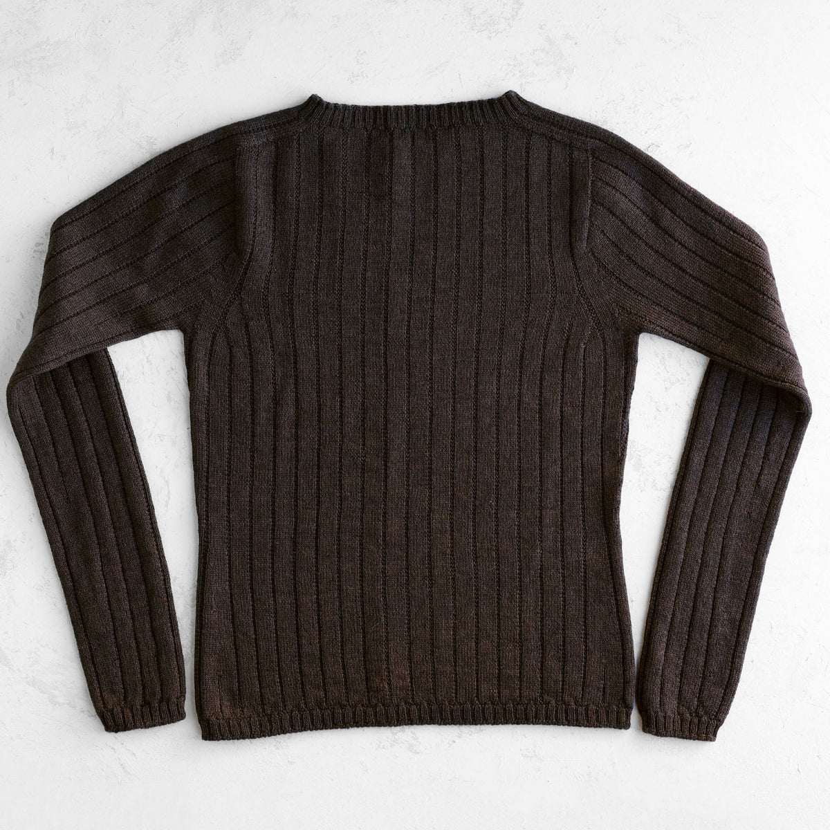 Nico Pullover - 100% Extra Fine Merino - Dark Chocolate