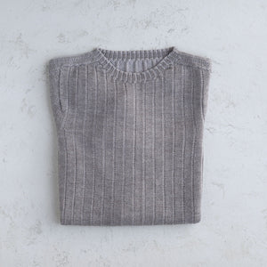 Nico Pullover - 100% Extra Fine Merino - Warm Grey