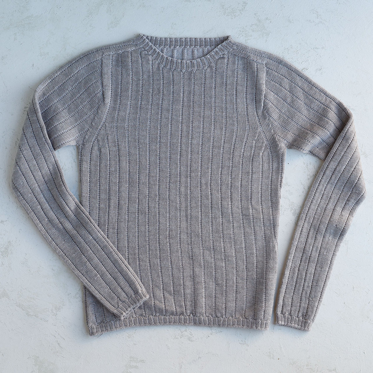 Nico Pullover - 100% Extra Fine Merino - Warm Grey