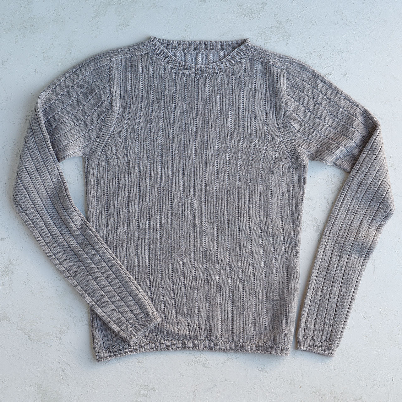 Nico Pullover - 100% Extra Fine Merino - Warm Grey