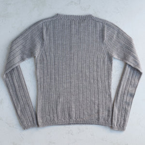 Nico Pullover - 100% Extra Fine Merino - Warm Grey