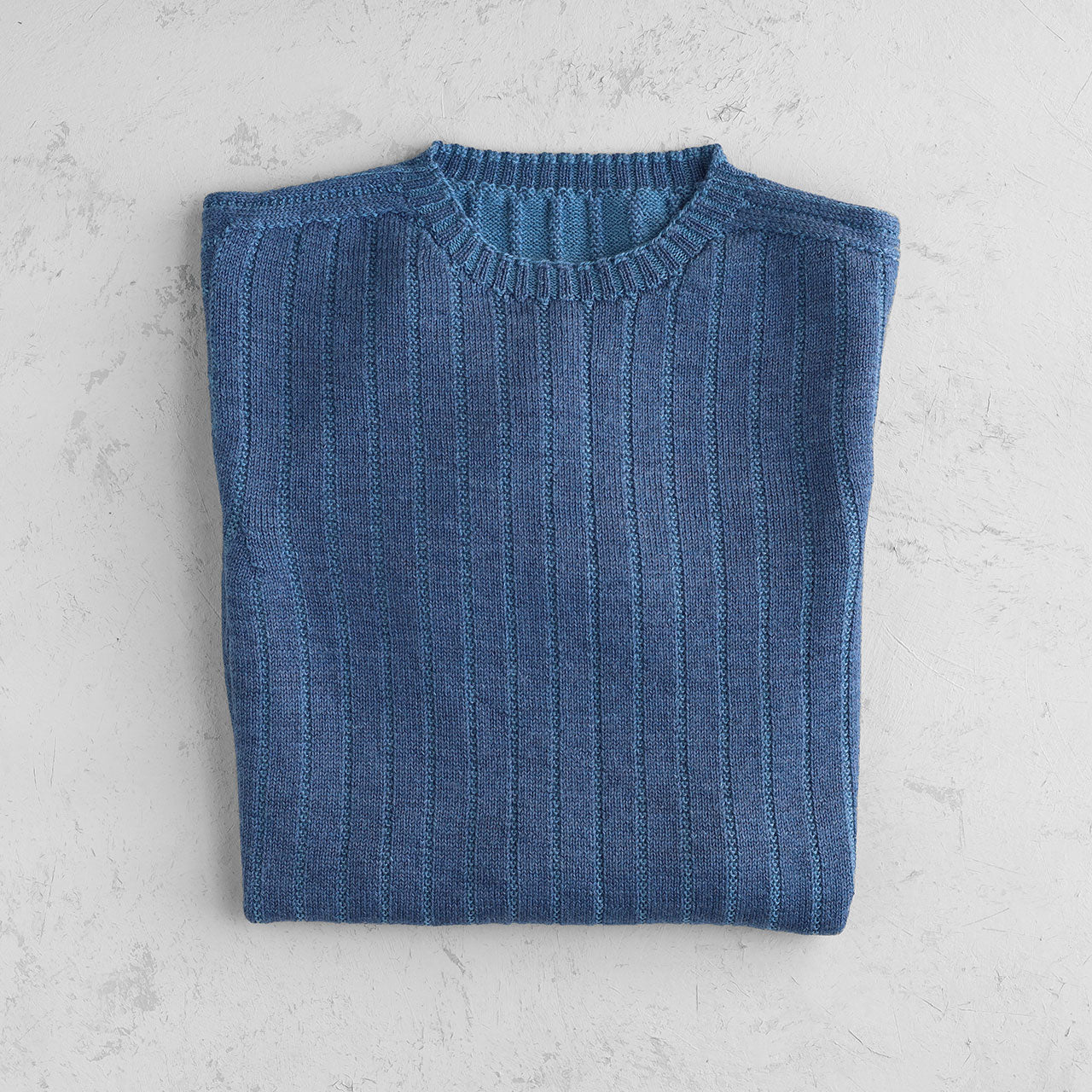 Nico Pullover - 100% Extra Fine Merino - Aqua Melange