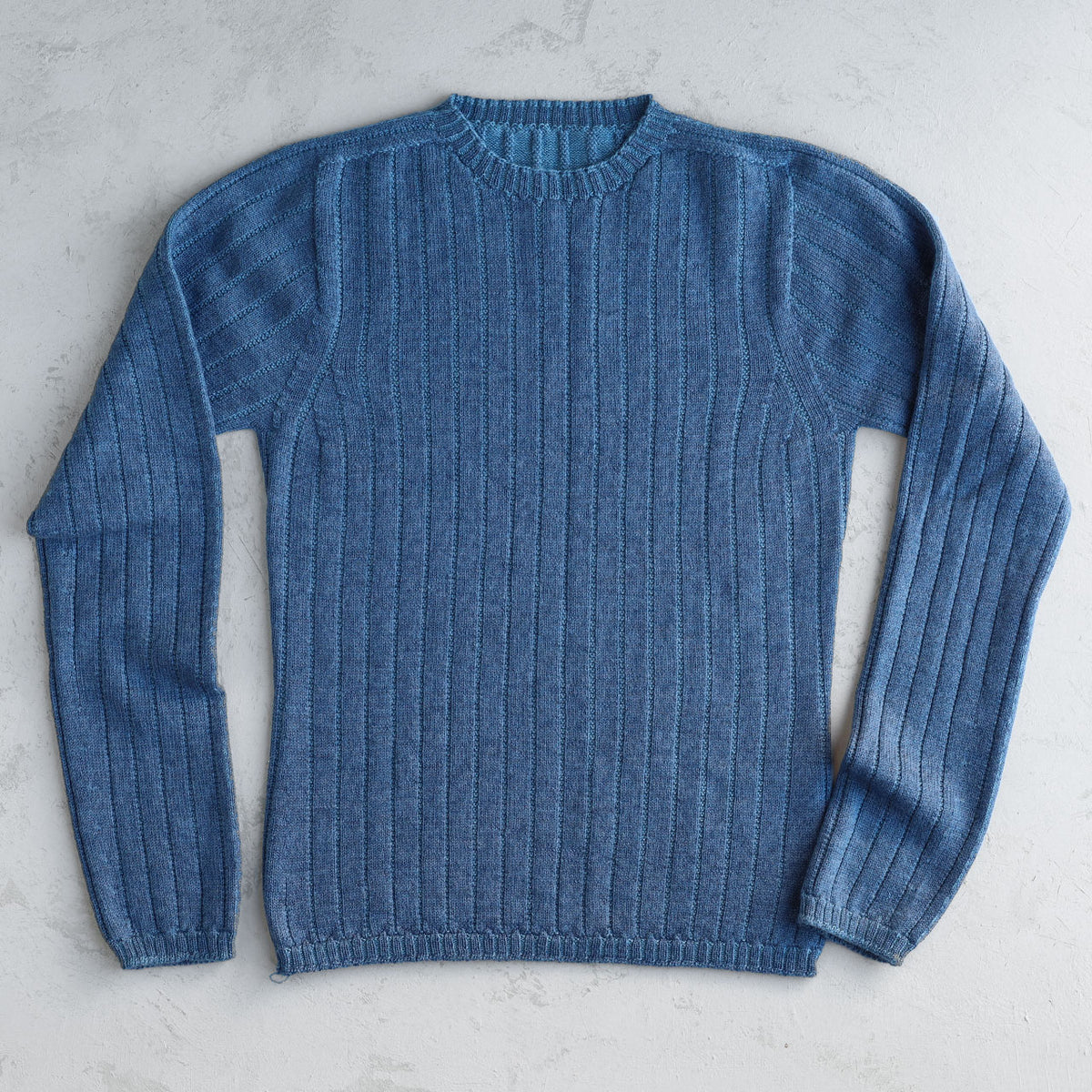 Nico Pullover - 100% Extra Fine Merino - Aqua Melange