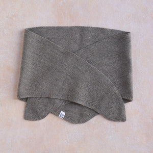 Triangle Knit Scarf - Organic Linen/Merino - Plant Dyed