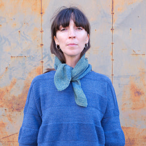 Triangle Knit Scarf - 100% Organic Merino Plant Dyed