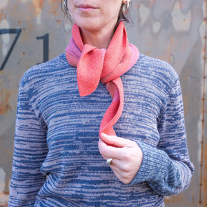 Triangle Knit Scarf - 100% Organic Merino Plant Dyed