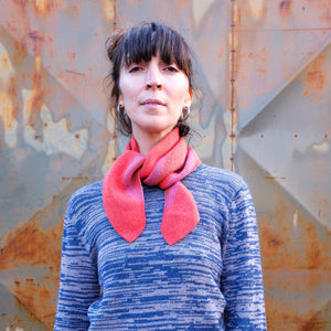 Triangle Knit Scarf - 100% Organic Merino Plant Dyed