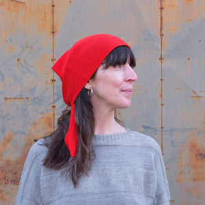 Triangle Knit Scarf - Extra Fine Merino - Primary Colours