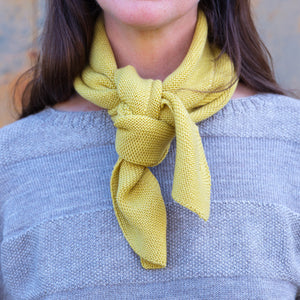 Triangle Knit Scarf - Extra Fine Merino - Primary Colours
