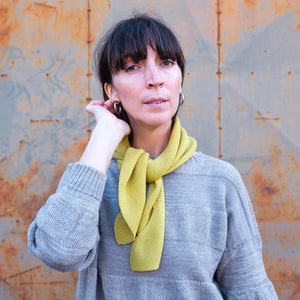 Triangle Knit Scarf - Extra Fine Merino - Primary Colours