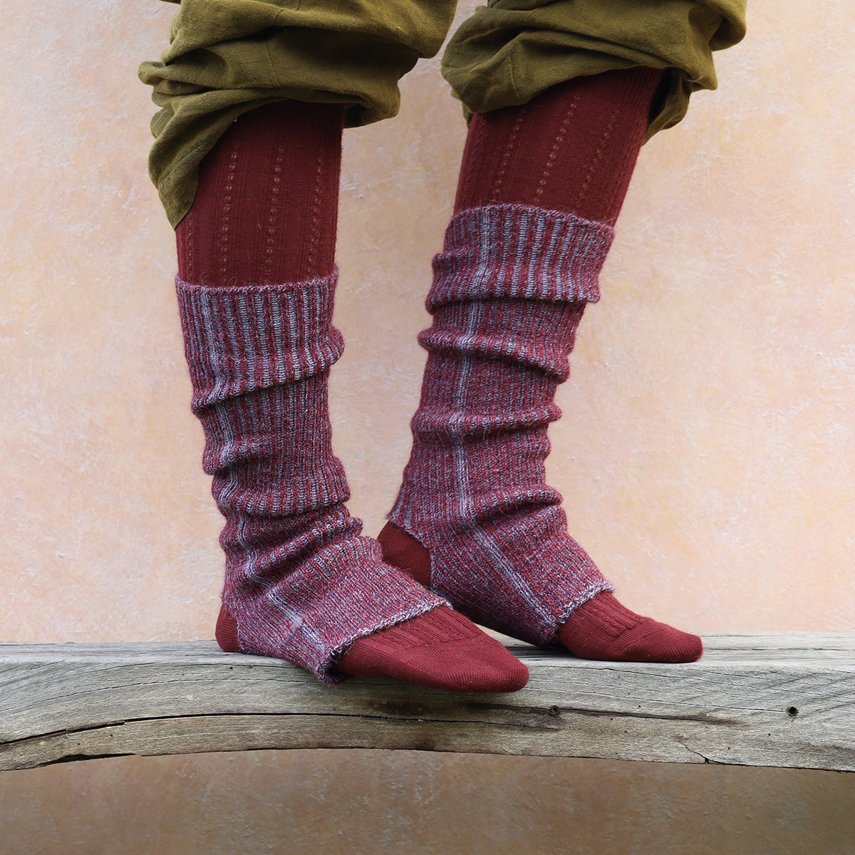 Stirrup Legwarmers - 100% Baby Alpaca