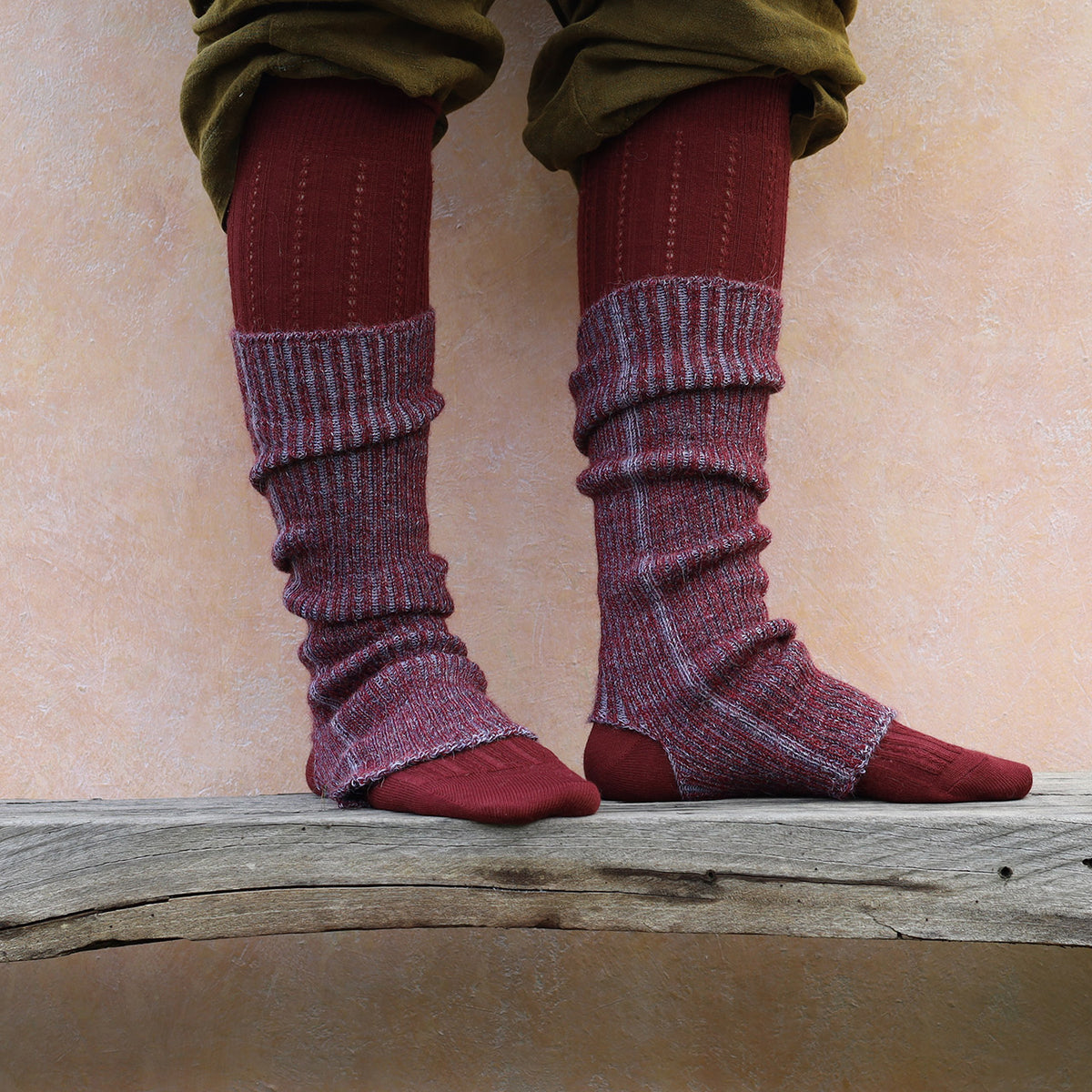 Stirrup Legwarmers - 100% Baby Alpaca