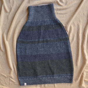 Mia Rib Knit Bellywarmer Skirt - Midi - 100% Plant Dyed Merino - Indigo *Pre-Order
