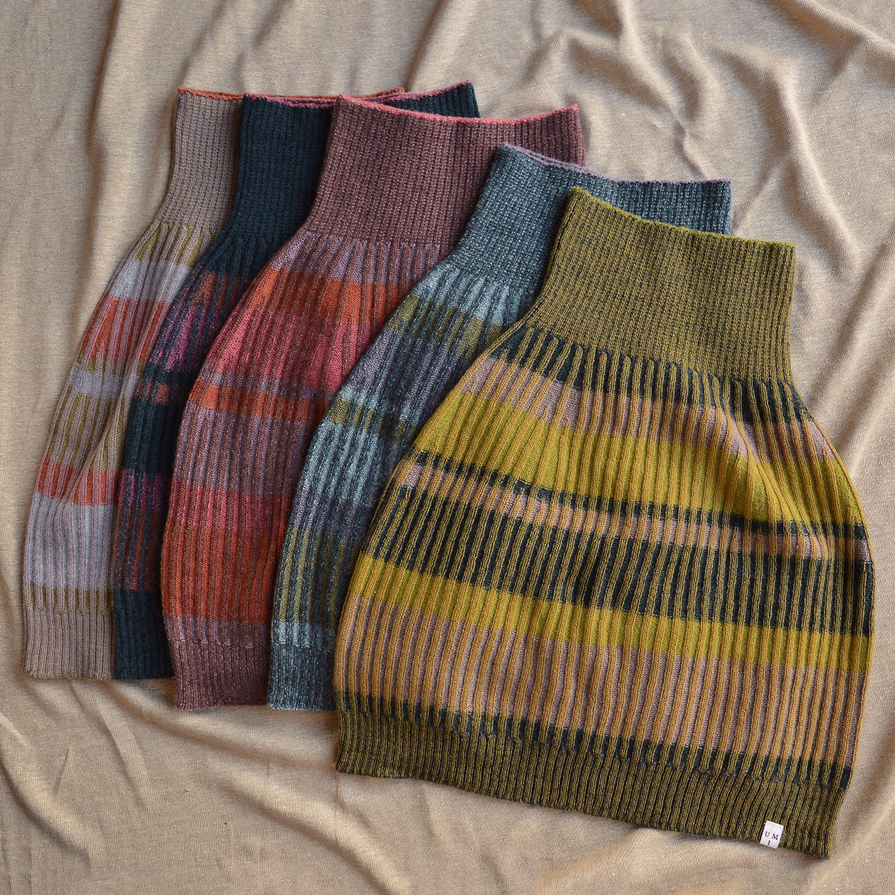 Mia Rib Knit Bellywarmer Skirt - 100% Plant Dyed Merino - Mini