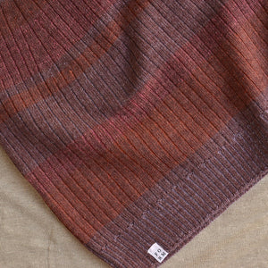 Womens Knitted Rib Skirt/Bellywarmer - Mini - 100% Plant Dyed Merino - Pink Madder