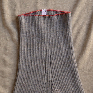 Harry Knitted Rib Leggings - 100% Extra Fine Merino - Grey