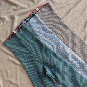 Harry Knitted Rib Leggings - 100% Extra Fine Merino - Ocean Marl