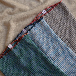 Harry Knitted Rib Leggings - 100% Extra Fine Merino - Grey