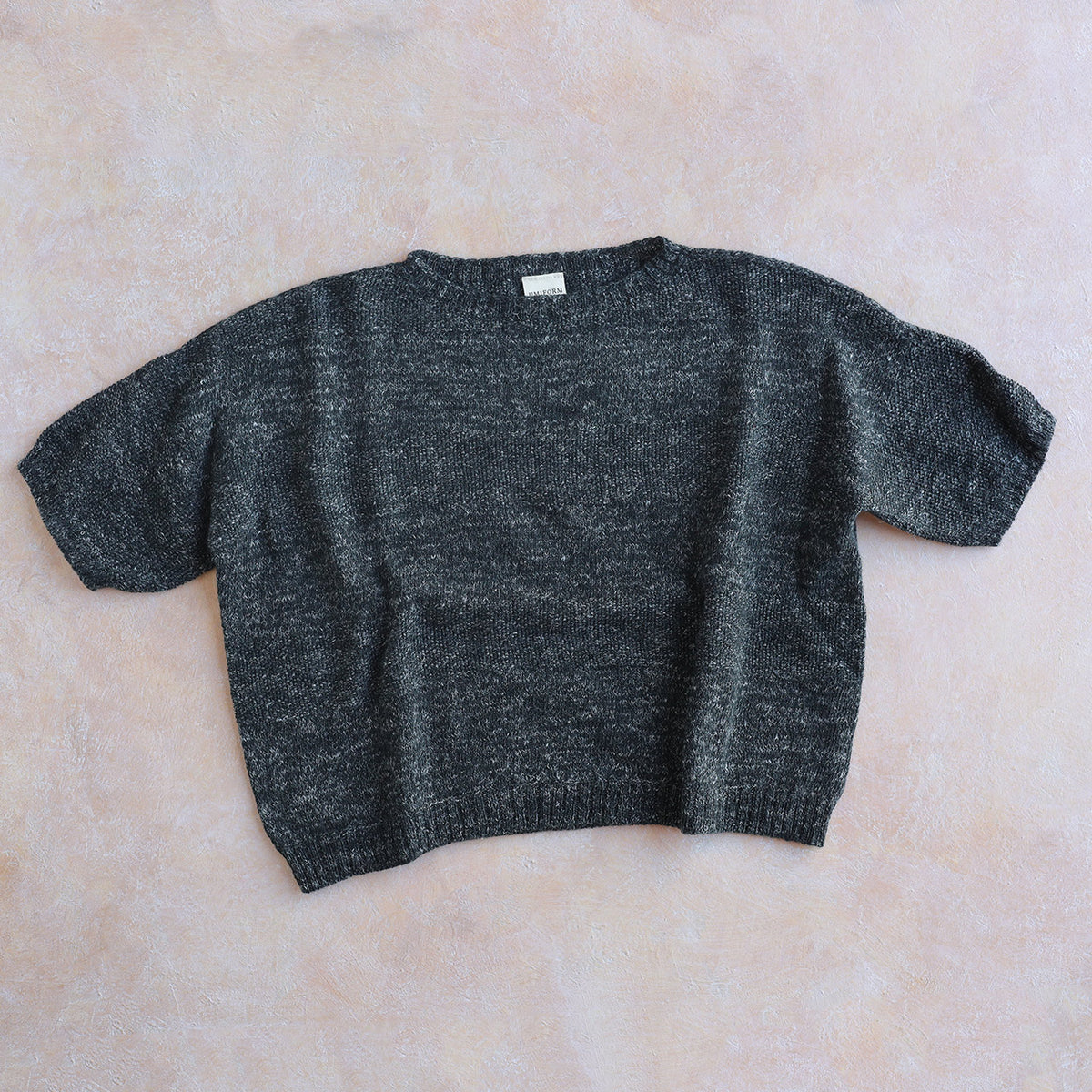Moss Short Sleeved Knit - Hemp/Wool Marl
