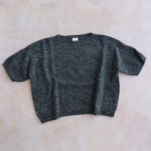 Moss Short Sleeved Knit - Hemp/Wool Marl