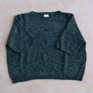 Moss Short Sleeved Knit - Hemp/Wool Marl