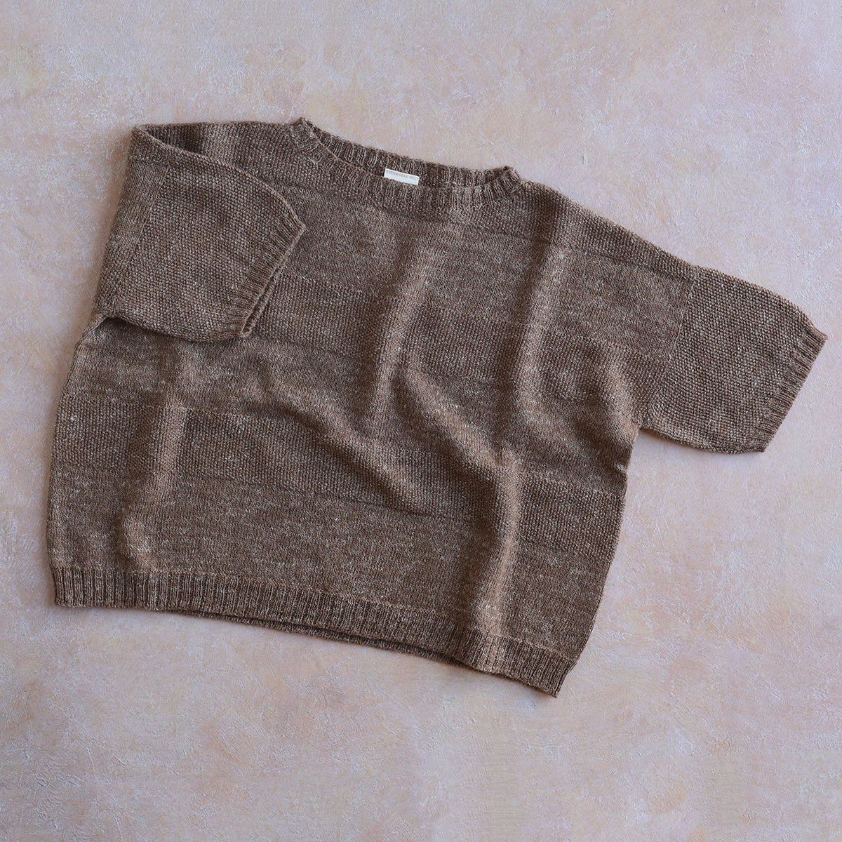 Moss Short Sleeved Knit - Hemp/Wool Marl