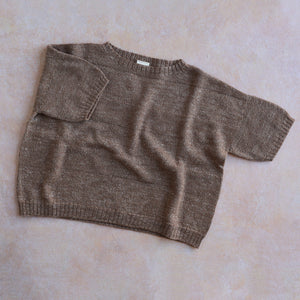 Moss Short Sleeved Knit - Hemp/Wool Marl