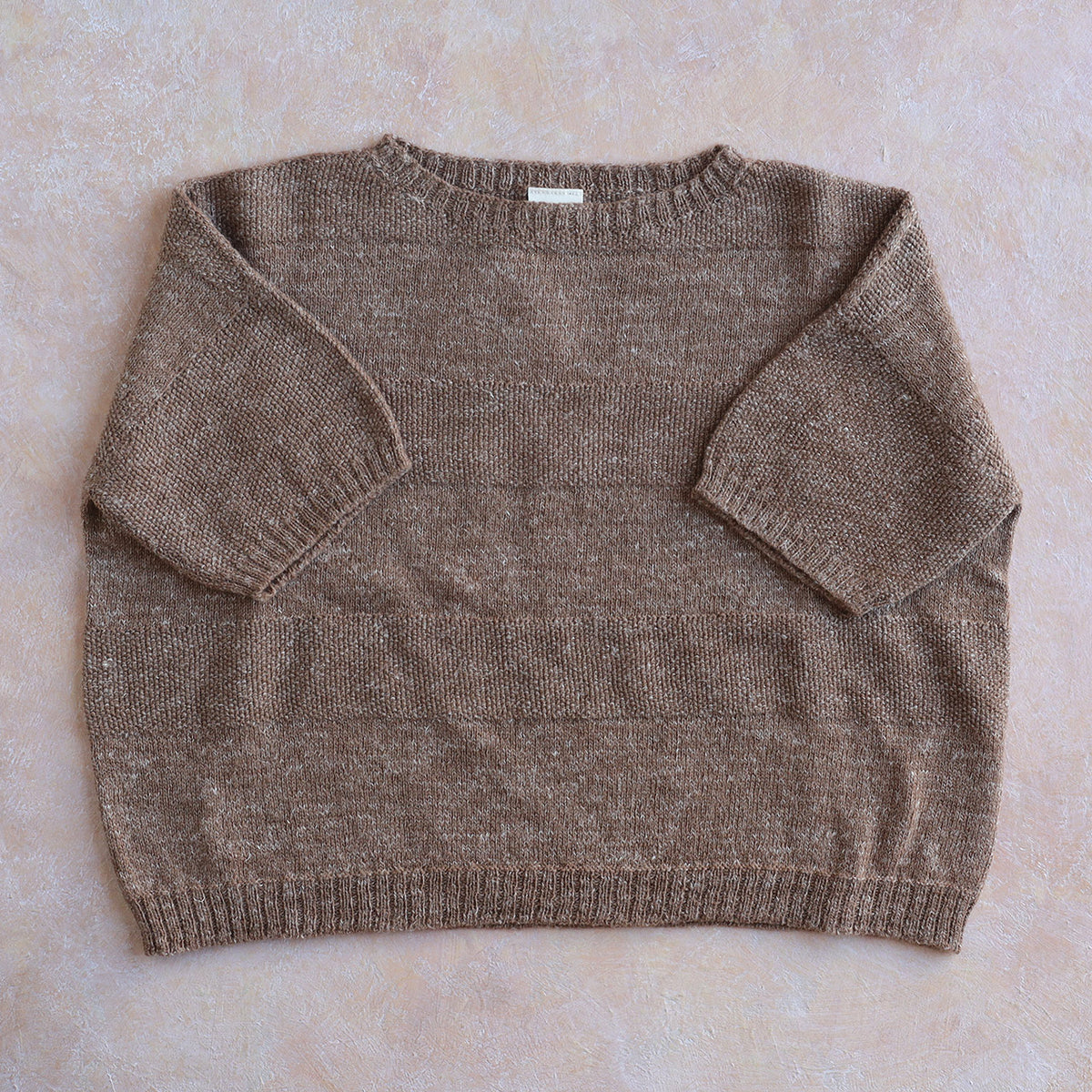 Moss Short Sleeved Knit - Hemp/Wool Marl