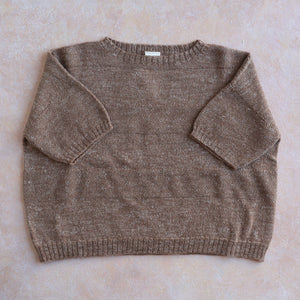 Moss Short Sleeved Knit - Hemp/Wool Marl